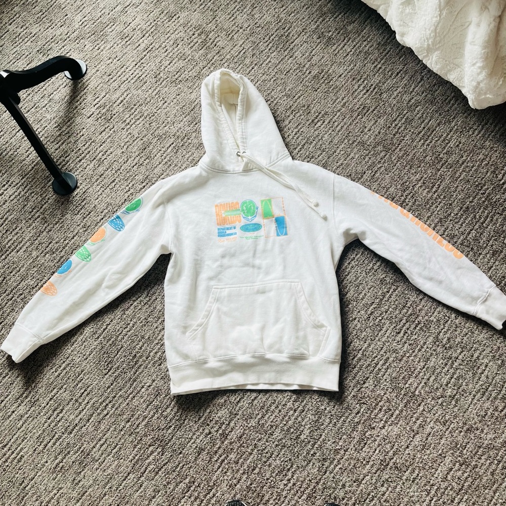 Young & Reckless White Graphic Hoodie